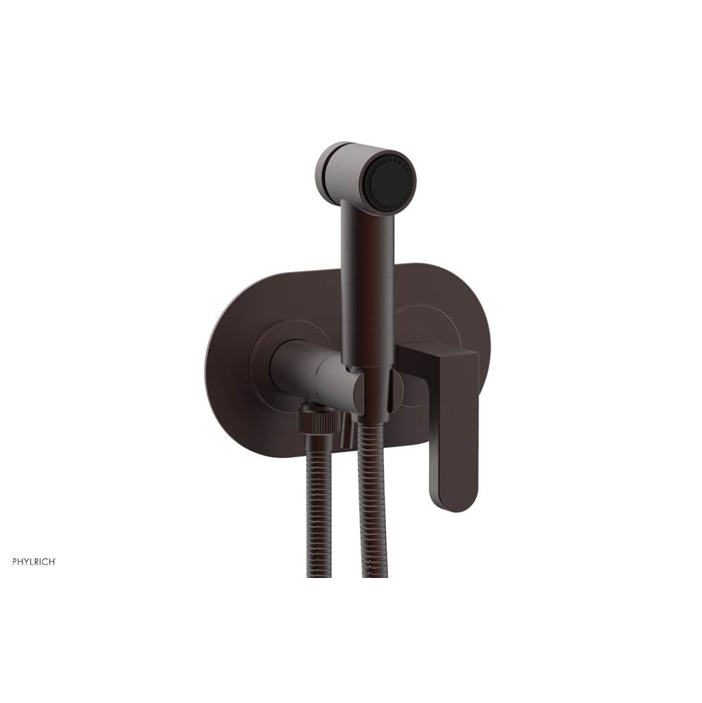 Phylrich - Wall Mounted Bidet Set Rond, Lever Hdl - Weathered Copper