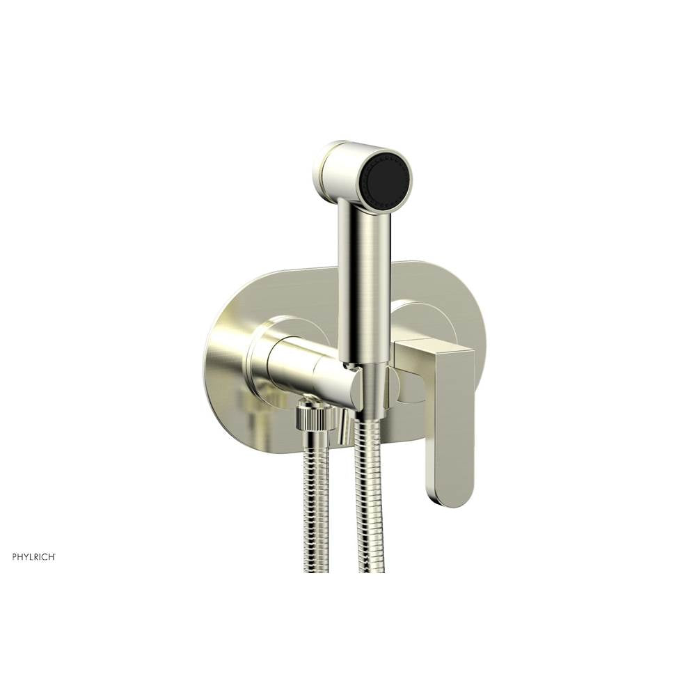 Phylrich - Wall Mounted Bidet Set Rond, Lever Hdl - Satin Nickel