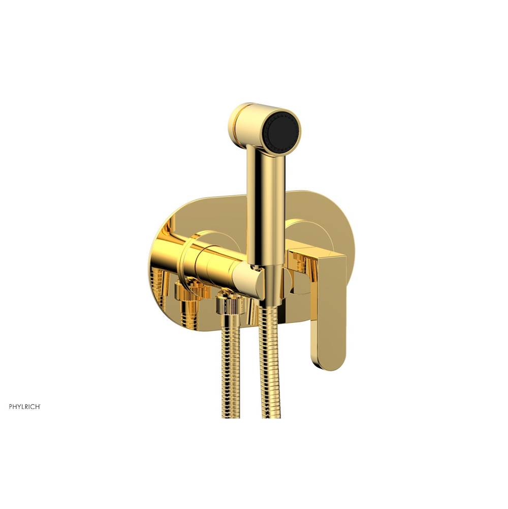 Phylrich - Wall Mounted Bidet Set Rond, Lever Hdl - Polished Gold