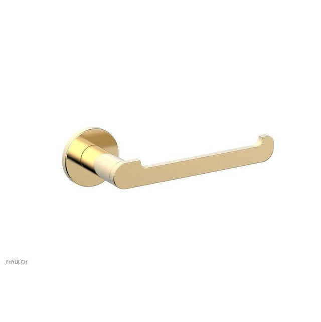 Phylrich - Single Post Paper Holder, Rond - Satin Brass