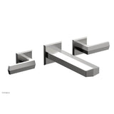 Phylrich - Wall Lav Faucet Diama, Lever Handles - Satin chrome