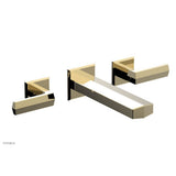 Phylrich - Wall Lav Faucet Diama, Lever Handles - Polished Brass Uncoated
