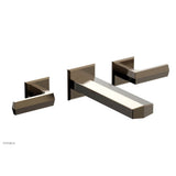 Phylrich - Wall Lav Faucet Diama, Lever Handles - Antique Brass