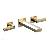 Phylrich - Wall Lav Faucet Diama, Lever Handles - Satin Brass
