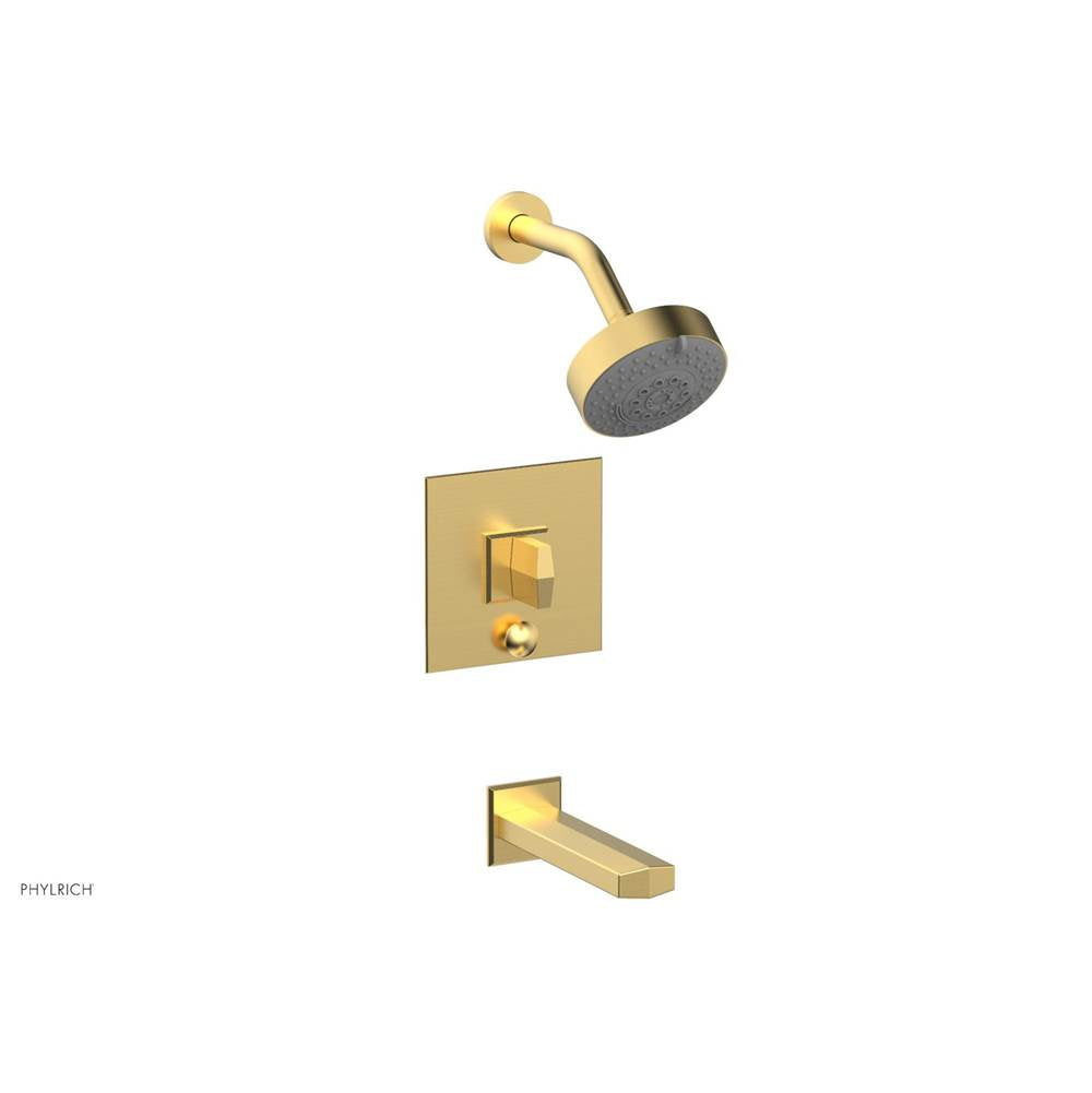 Phylrich - Pb Tub & Shwr Kit Diama, Blade Handle - Burnished Gold