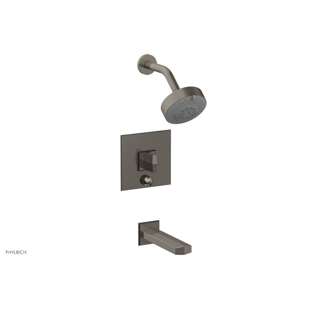 Phylrich - Pb Tub & Shwr Kit Diama, Blade Handle - Pewter