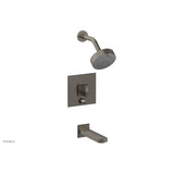 Phylrich - Pb Tub & Shwr Kit Diama, Blade Handle - Pewter