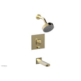 Phylrich - Pb Tub & Shwr Kit Diama, Blade Handle - Polished Brass Uncoated