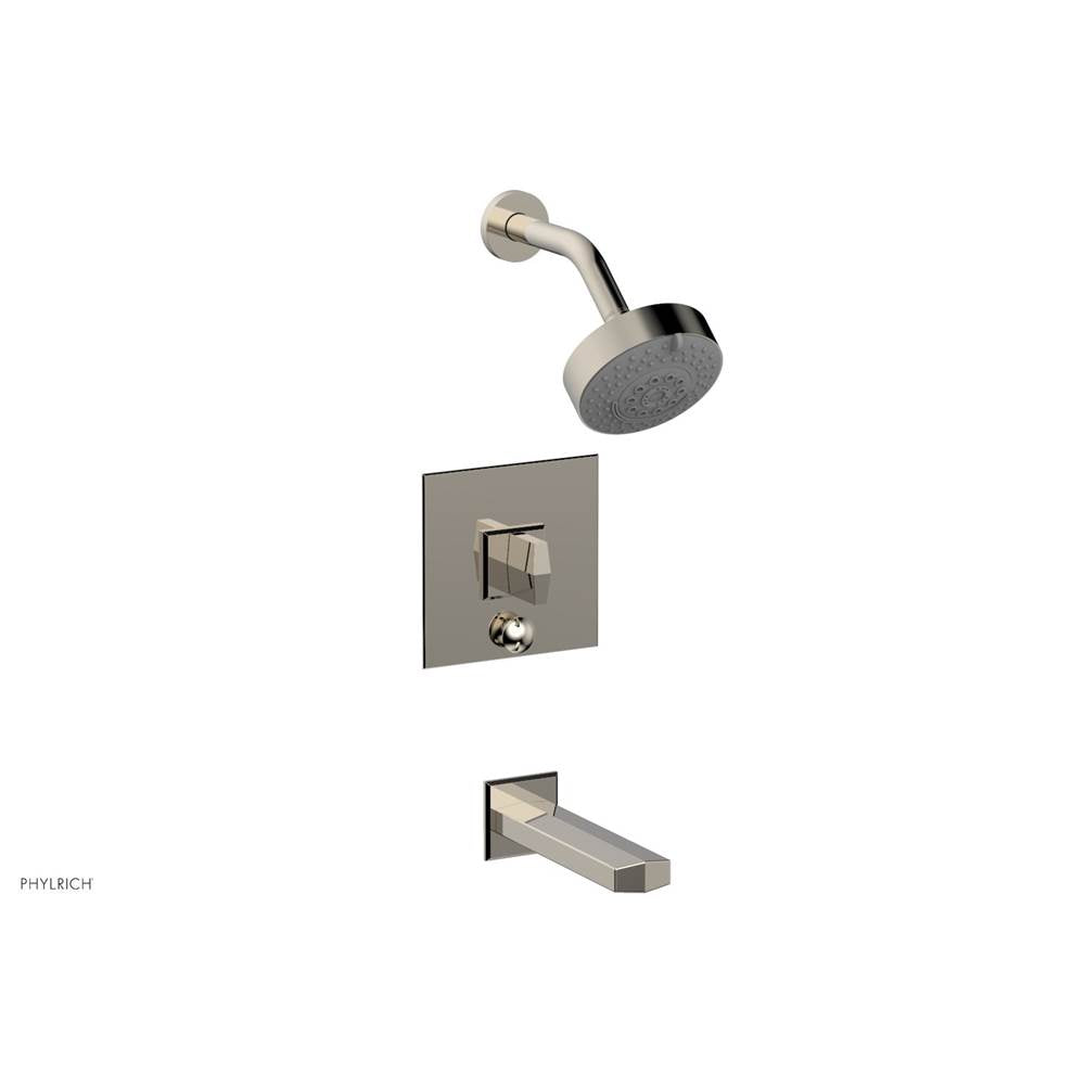 Phylrich - Pb Tub & Shwr Kit Diama, Blade Handle - Polished Nickel