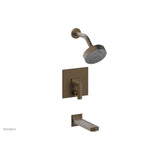 Phylrich - DIAMA Pressure Balance Tub and Shower Set - Lever Handle 184-27 - Old English Brass