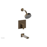 Phylrich - Pb Tub & Shwr Kit Diama, Lever Handle - Antique Brass