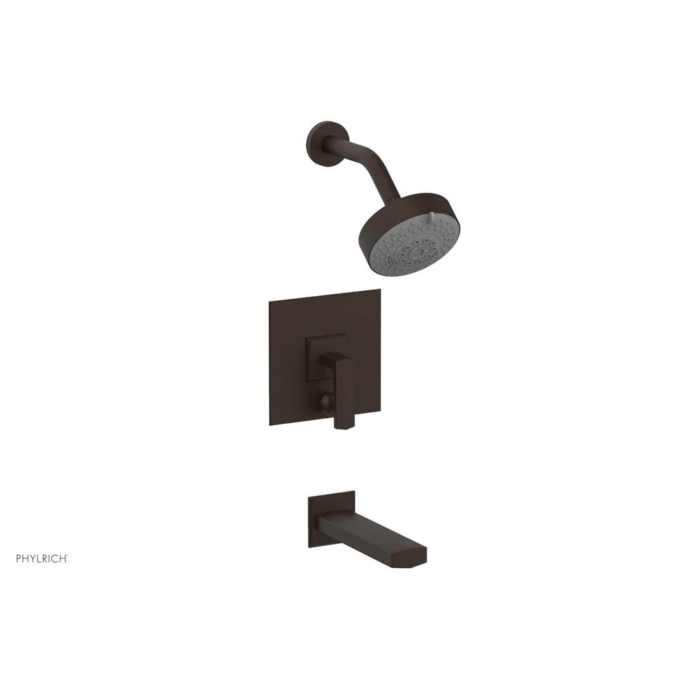 Phylrich - Pb Tub & Shwr Kit Diama, Lever Handle - Antique Bronze