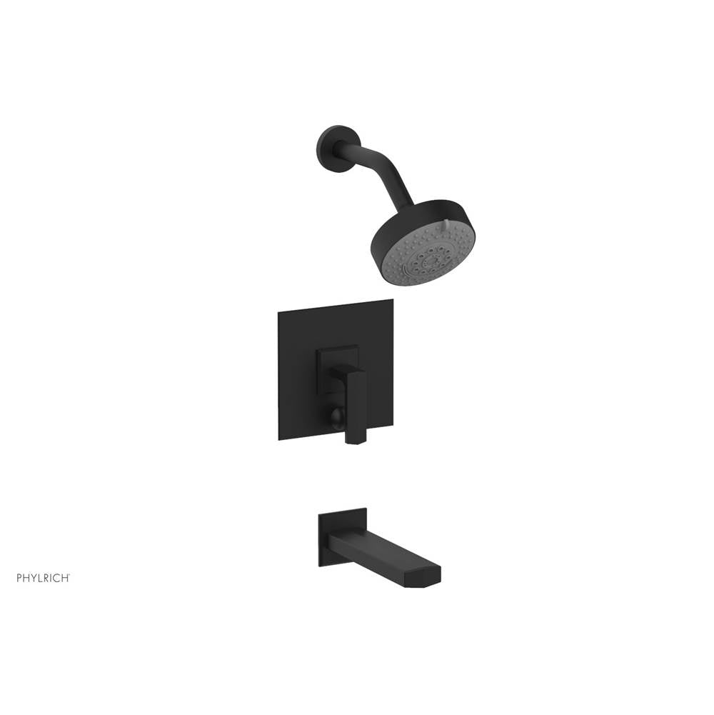 Phylrich - Pb Tub & Shwr Kit Diama, Lever Handle - Matte Black