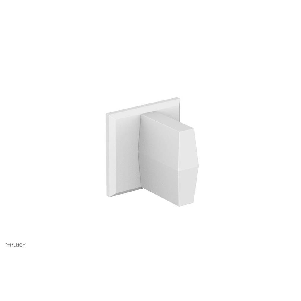 Phylrich - DIAMA Volume Control/Diverter Trim - Blade Handle 184-35 - Satin White