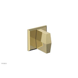 Phylrich - DIAMA Volume Control/Diverter Trim - Blade Handle 184-35 - French Brass