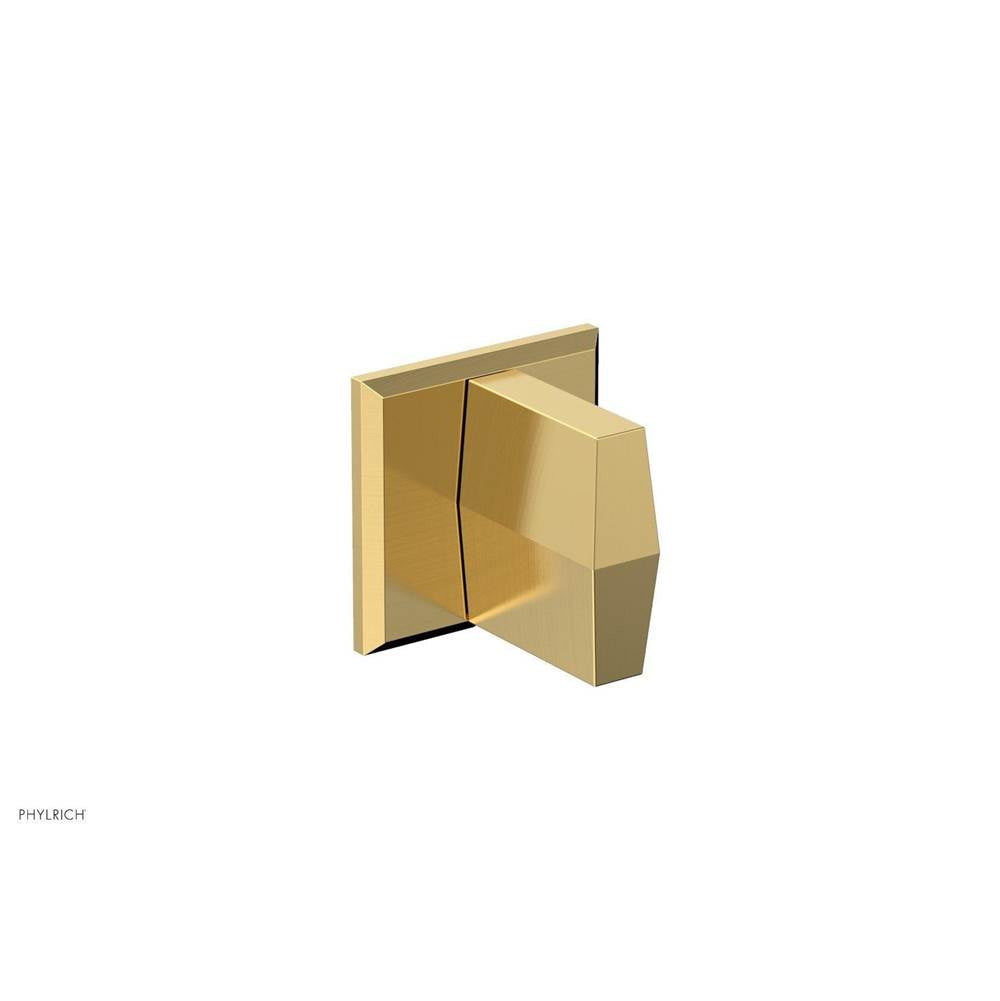 Phylrich - DIAMA Volume Control/Diverter Trim - Blade Handle 184-35 - Burnished Gold