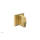 Phylrich - DIAMA Volume Control/Diverter Trim - Blade Handle 184-35 - Burnished Gold