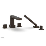 Phylrich - Deck Tub Set Diama W/ Hs, Blade Handle - Antique Bronze