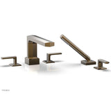 Phylrich - Deck Tub Set Diama W/ Hs, Lever Handle - Polished Chrome