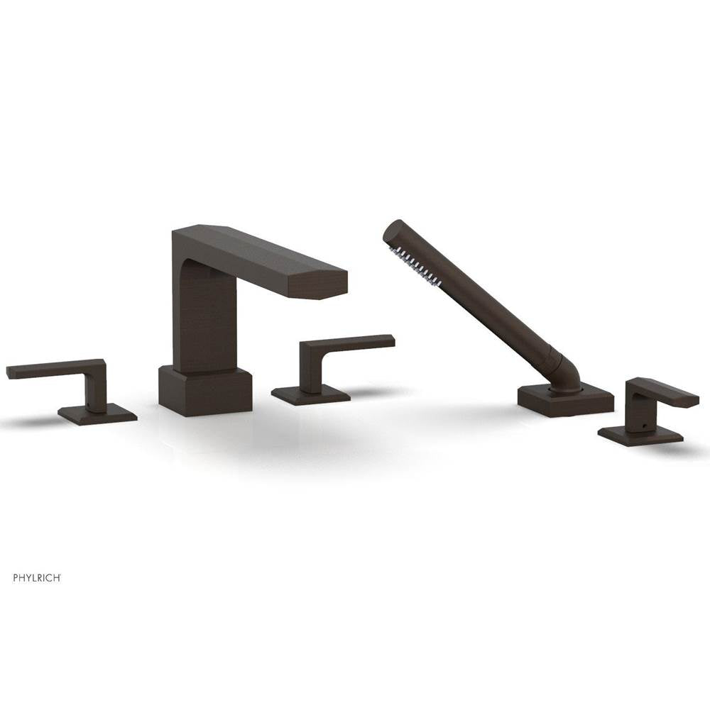 Phylrich - Deck Tub Set Diama W/ Hs, Lever Handle - Antique Bronze