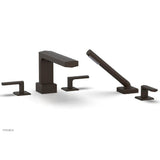 Phylrich - Deck Tub Set Diama W/ Hs, Lever Handle - Antique Bronze