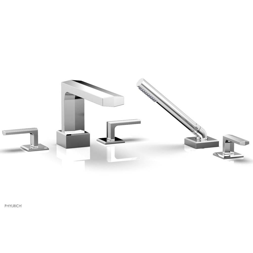 Phylrich - Deck Tub Set Diama W/ Hs, Lever Handle - Satin Brass