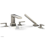 Phylrich - Deck Tub Set Diama W/ Hs, Lever Handle - Matte Black
