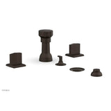 Phylrich - Four Hole Bidet Set Diama, Blade Handle - Weathered Copper