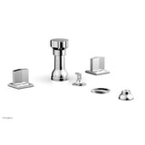 Phylrich - Four Hole Bidet Set Diama, Blade Handle - Polished Chrome