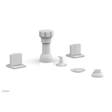Phylrich - Four Hole Bidet Set Diama, Blade Handle - Satin White