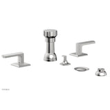 Phylrich - Four Hole Bidet Set Diama, Lever Handle - Satin chrome