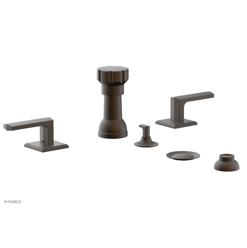 Phylrich - Four Hole Bidet Set Diama, Lever Handle - Oil Rubbed Bronze