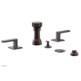 Phylrich - Four Hole Bidet Set Diama, Lever Handle - Weathered Copper