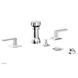 Phylrich - Four Hole Bidet Set Diama, Lever Handle - Polished Chrome