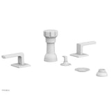 Phylrich - Four Hole Bidet Set Diama, Lever Handle - Satin White