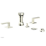 Phylrich - Four Hole Bidet Set Diama, Lever Handle - Satin Nickel