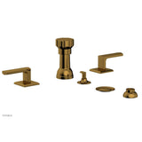 Phylrich - Four Hole Bidet Set Diama, Lever Handle - French Brass