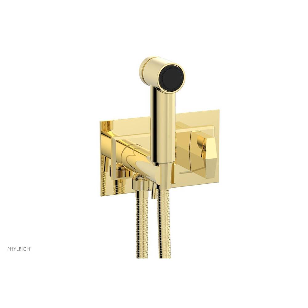 Phylrich - Wall Mounted Bidet Set Diama, Blade Handle - Polished Brass