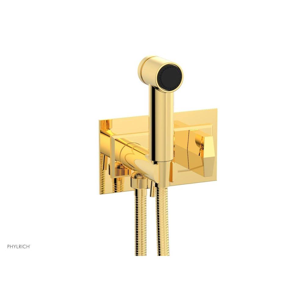 Phylrich - Wall Mounted Bidet Set Diama, Blade Handle - Polished Gold