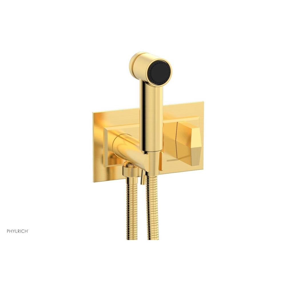 Phylrich - Wall Mounted Bidet Set Diama, Blade Handle - Satin Gold