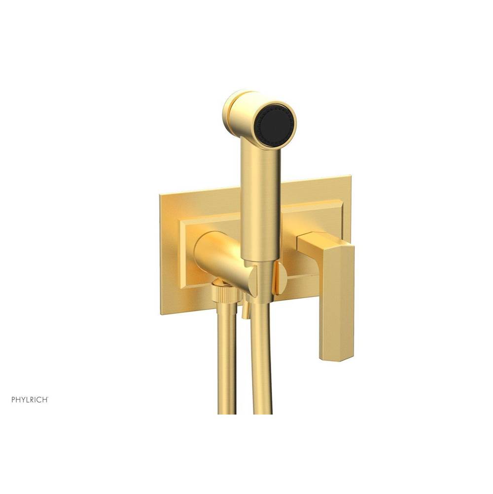 Phylrich - Wall Mounted Bidet Set Diama, Lever Handle - Satin Brass