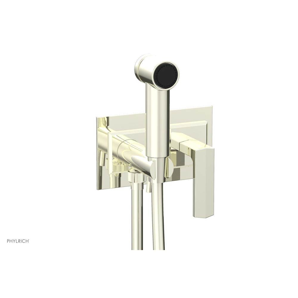Phylrich - Wall Mounted Bidet Set Diama, Lever Handle - Polished Brass Uncoated