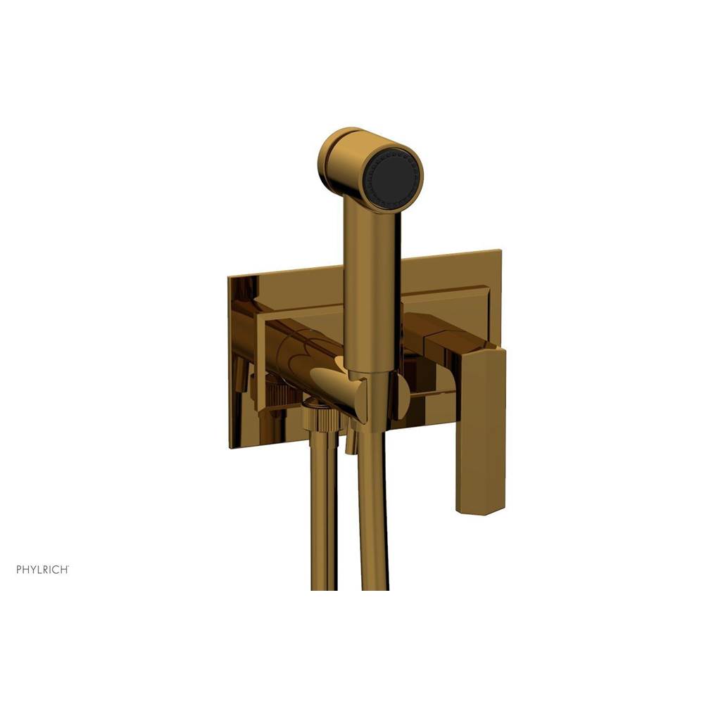Phylrich - Wall Mounted Bidet Set Diama, Lever Handle - Satin Gold