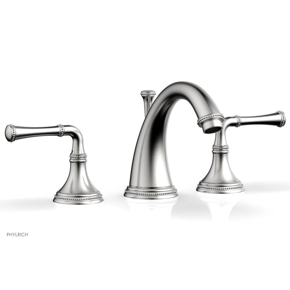 Phylrich - BEADED Widespread Faucet Lever Handles 207-01 - Satin chrome