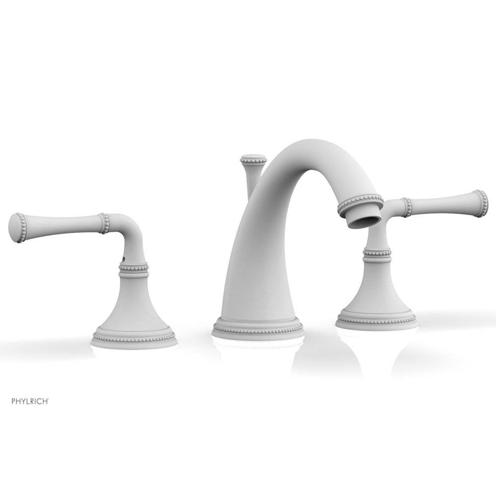 Phylrich - BEADED Widespread Faucet Lever Handles 207-01 - Satin White