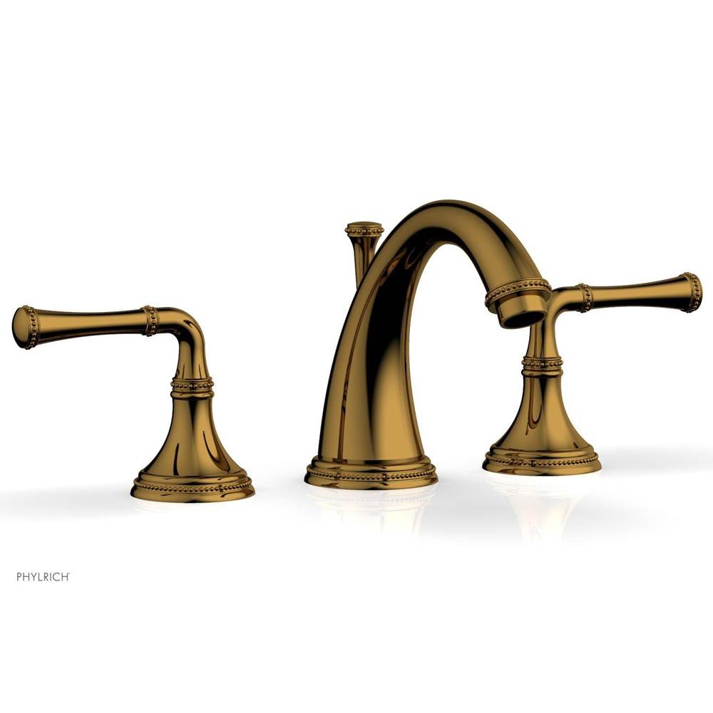 Phylrich - BEADED Widespread Faucet Lever Handles 207-01 - Polished Gold