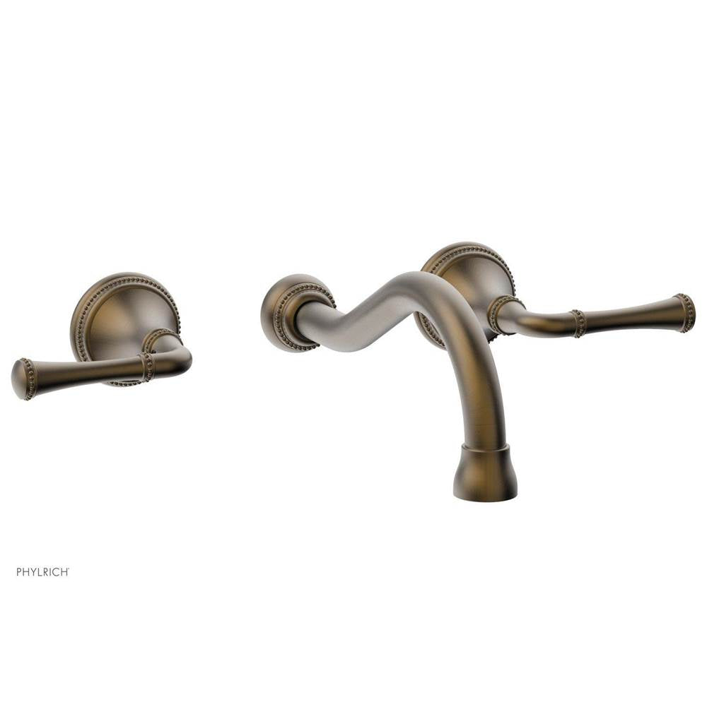Phylrich - BEADED Widespread Faucet 207-11 - Old English Brass