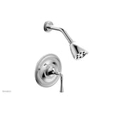 Phylrich - BEADED Pressure Balance Shower Set - Lever Handle 207-21 - Satin Brass