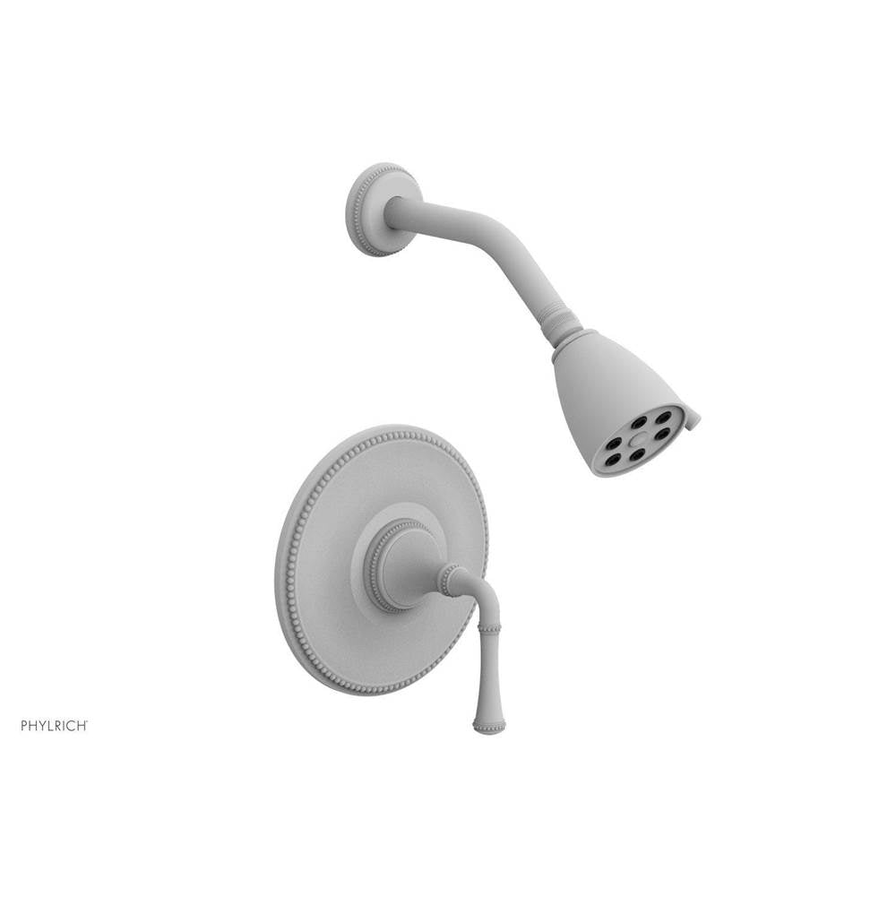 Phylrich - BEADED Pressure Balance Shower Set - Lever Handle 207-21 - Satin White