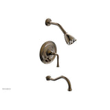 Phylrich - BEADED Pressure Balance Tub and Shower Set - Lever Handle 207-26 - Antique Brass